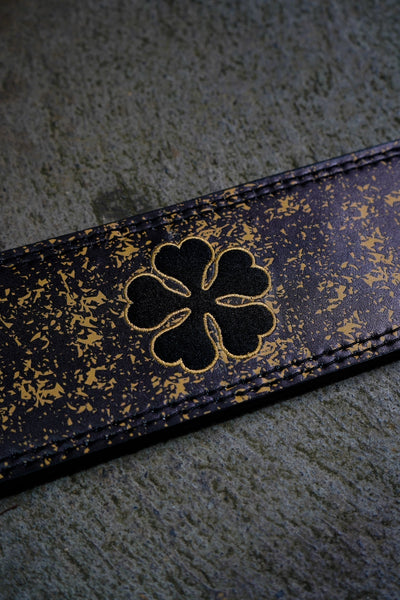 Clover Embroidered Lever Belt